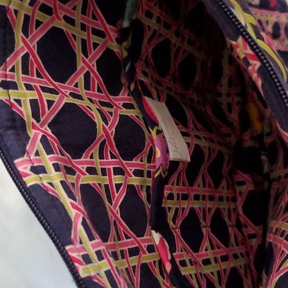 Navy Floral Vera Bradley Crossbody Bag - Picture 12 of 13